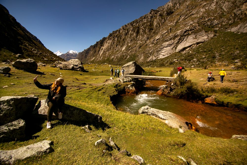 Quebrada Quilcayhuanca, uno de los accesos al Parque Nacional Huascarán