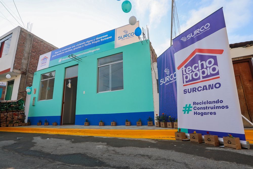 Programa Techo Surcano es posible gracias al reciclaje Foto: Muni Surco